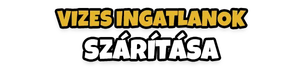 Vizes ingatlanok szárítása