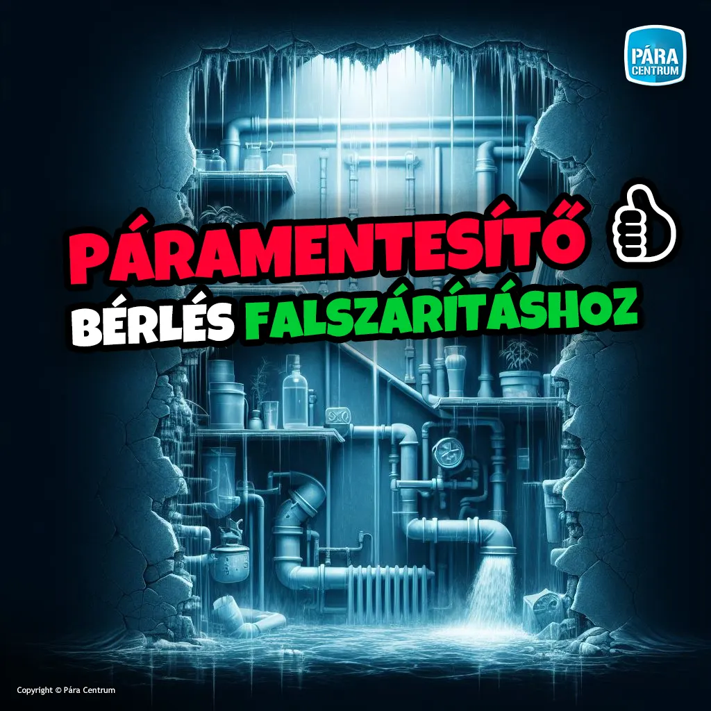 Páramentesítő bérlés vizes falak szárításához