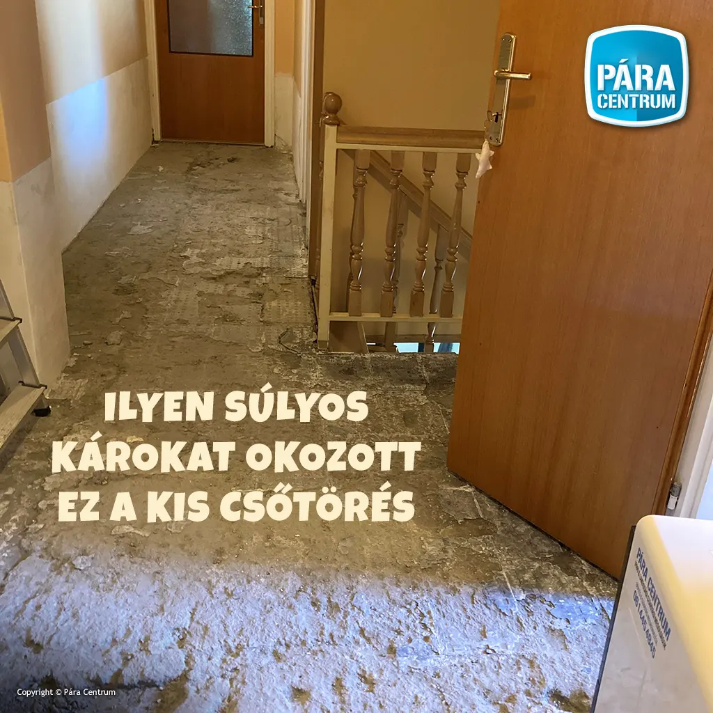 Fürdőszobai csőtörés