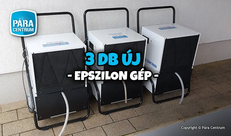 Új páramentesítő gépek