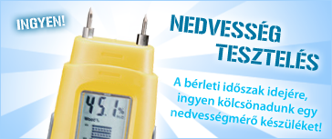 Ingyenes nedvességmérés!