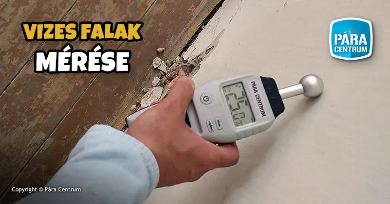 Ipari falnedvesség mérés