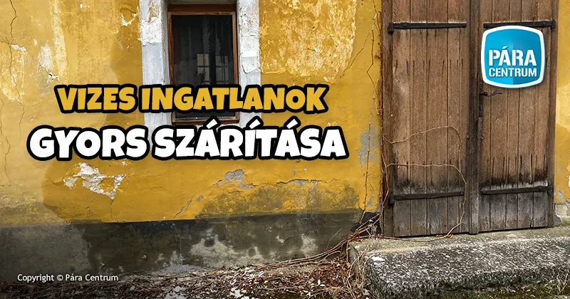 Vizes ingatlanok szárítása