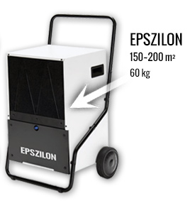 Epszilon dehumidifier for wet wall drying