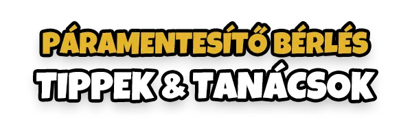PÁRAMENTESÍTŐ BÉRLÉS