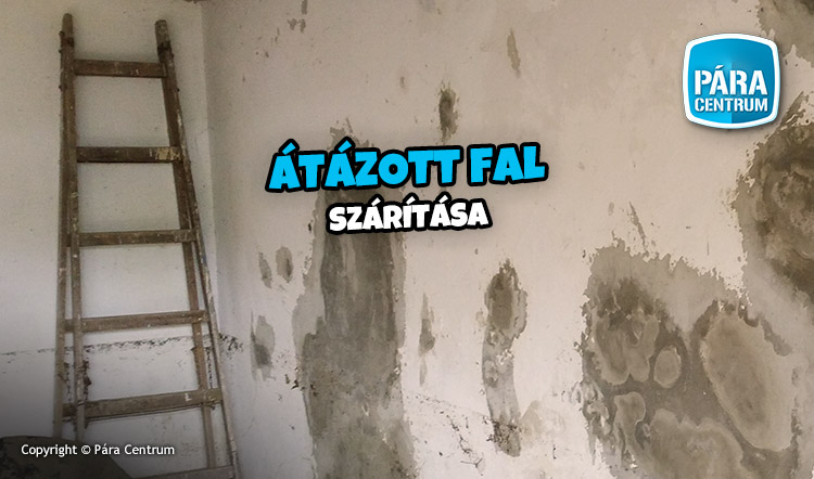 Átázott fal szárítása