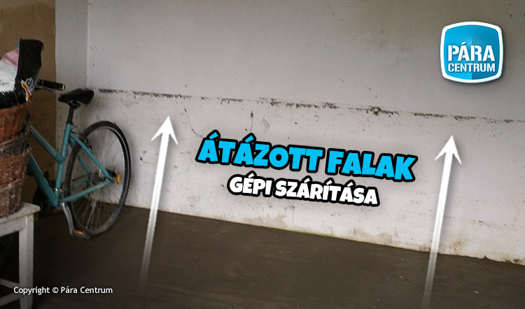 Átázott fal szárítása