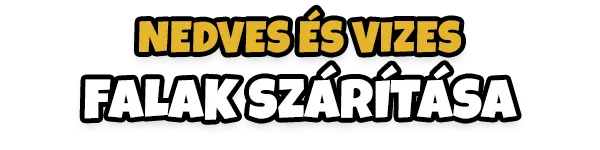 Vizes falak szárítása